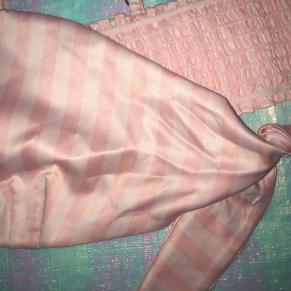 3/$99 Victoria’s Secret Unlined Tie-Front Bandeau - Pink - Picture 4 of 5